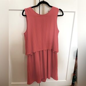 Orange BCBG high low dress